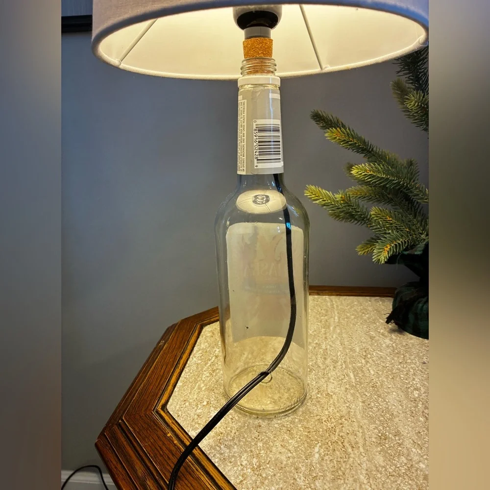Chaska Vodka Liquor Glass Bottle Lamp